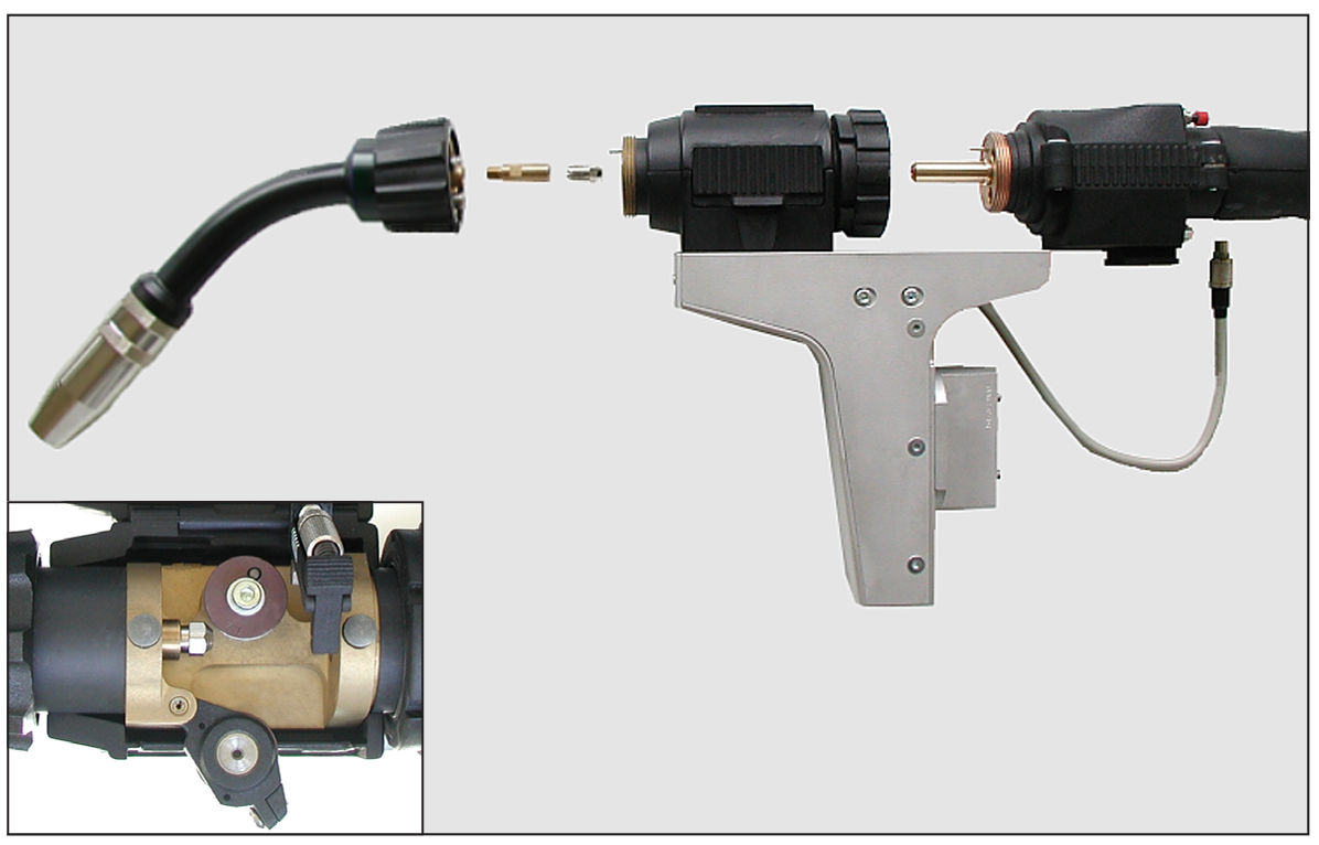 DINSE Push-Pull Svejsegarniture 0020  u/ pistolhoved, m/ Euro stik